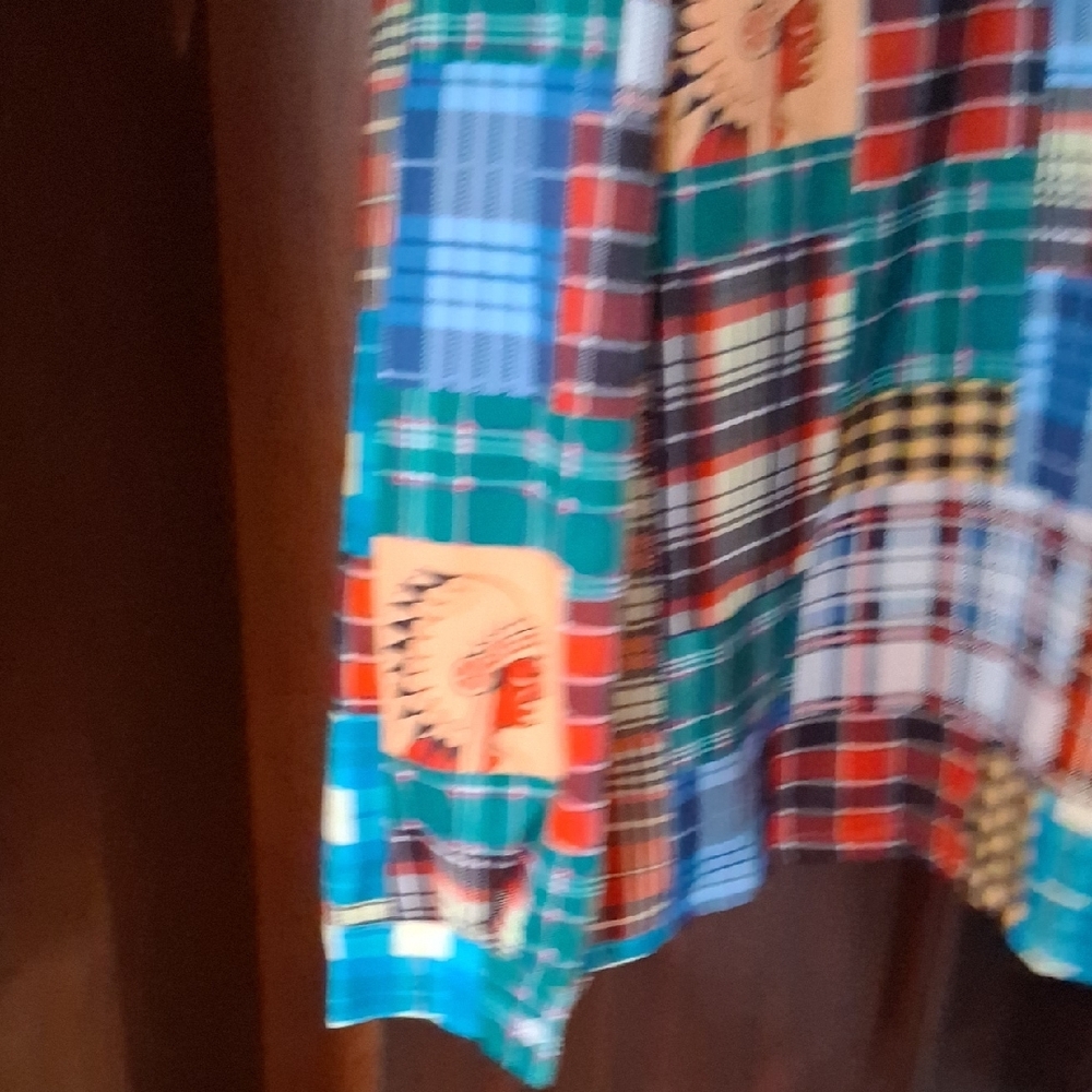 Plaid Patchwork Hooded Jacket in Multicolor - Picture 13 of 15